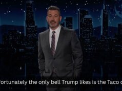 Jimmy Kimmel reage ao rei Charles dando a Trump um sino de ouro