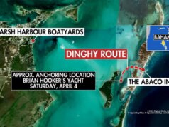 Rota do bote percorrida por uma mulher americana desaparecida e marido preso recriada à medida que detalhes do desaparecimento surgem