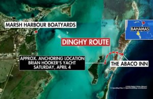 Rota do bote percorrida por uma mulher americana desaparecida e marido preso recriada à medida que detalhes do desaparecimento surgem