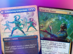 Estou feliz em mostrar os segredos do cartão Blue Paradigm de Strixhaven nessas prévias exclusivas