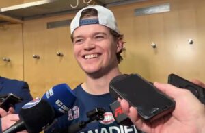 Le plateau des 50 buts étant plus près que jamais, Cole Caufield y pense
