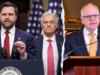 JD Vance compara o governador Tim Walz a um ‘incendiário’ por supostamente tentar receber o crédito por operações fraudulentas do FBI