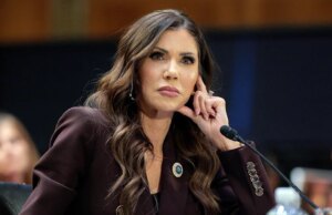 Kristi Noem ‘arrasada’ com a história sobre as atividades on-line de seu marido