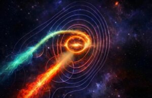 Observação sem precedentes revela dois buracos negros supermassivos presos em uma espiral mortal