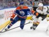 Torcedor da NHL entra em trabalho de parto durante o jogo dos Oilers contra os Golden Knights, disse a emissora