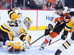 Penguins recorrendo a Silovs para o jogo 4 vs. Flyers com a temporada em jogo
