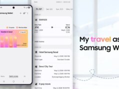 O novo recurso de carteira da Samsung encontra seus planos de viagem e cria um itinerário