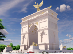 Novos planos para o arco de Trump mostram que ele superaria o Lincoln Memorial