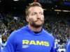 O técnico do Rams, Sean McVay, explica por que parecia infeliz depois que o time surpreendentemente escolheu Ty Simpson