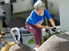 A população envelhecida de Singapura está se voltando para o parkour e está funcionando perfeitamente para o condicionamento físico