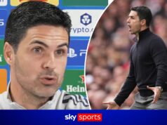 ‘Estou pegando fogo!’ | Arteta inflexível de que há ‘medo zero’ para a corrida do Arsenal