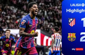 Rashford e Lewandowski marcam na vitória do Barcelona sobre o Atlético