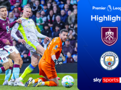 Gol de Haaland ajuda Metropolis a vencer Burnley e chegar ao topo