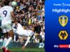 Justin marca um excelente chute aéreo enquanto o Leeds ganha ENORMES três pontos contra o Wolves