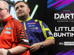 Recebendo vaias enquanto Littler segue para Liverpool