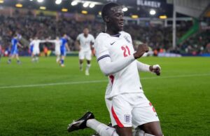 Nwaneri marca dois gols na vitória da Inglaterra Sub-21 sobre a Moldávia