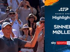 Sinner afasta Norrie no Madrid Open