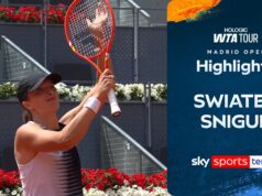 Swiatek navega além de Snigur