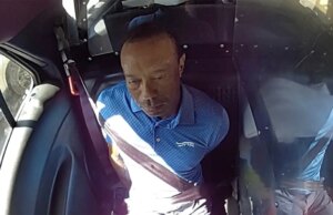 Tiger Woods faz um comentário sarcástico de três palavras depois de ser colocado na traseira de um carro da polícia durante uma prisão por dirigir alcoolizado