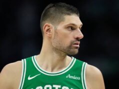 Nikola Vucevic, do Celtics, retornando contra o Raptors