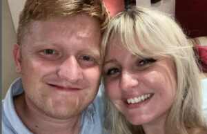 Sam Aston, estrela de Chesney, de Coronation Avenue, prestes a dar as boas-vindas ao quarto filho