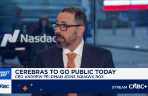 Cerebras quase dobra na estreia na Nasdaq, superando US$ 100 bilhões em capitalização de mercado após IPO de grande sucesso