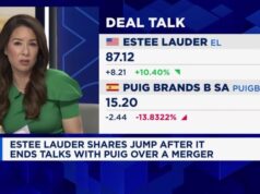 Estée Lauder surge no pré-mercado após o fim das negociações sobre o acordo de fusão da Puig