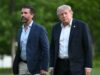 Trump falta ao casamento do filho Donald Jr. com Bettina Anderson