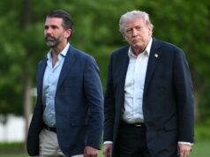 Trump falta ao casamento do filho Donald Jr. com Bettina Anderson
