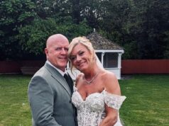 A estrela do Heartbeat, Tricia Penrose, 56, se casa com o ‘amor de sua vida’ na romântica cerimônia de casamento em Lancashire – quatro anos depois de se divorciar do pai de seus dois filhos