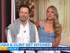 Clint Rice, do MAFS, dá um golpe brutal em sua noiva da TV, Lauren, enquanto ele e sua nova esposa, Jacqui Burfoot, compartilham detalhes de seu casamento na Nova Zelândia e fazem uma dança estranha no At the moment Further