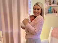 A secretária de imprensa da Casa Branca, Karoline Leavitt, anuncia o nascimento de sua filha Viviana