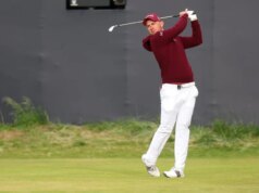 Lucas Herbert (64) no topo do LIV Golf Virginia