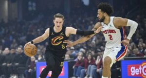 Os Cavs em dificuldades podem ficar sem Sam Merrill (músculo posterior da coxa) para o jogo 2 contra os Pistons