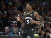 Relatório: Anthony Edwards, estrela do Wolves, deverá jogar o jogo 1 contra o Spurs