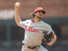 Aaron Nola, do Phils, busca início de recuperação, vitória na série contra Marlins