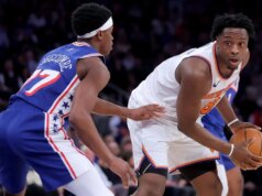 Relatórios: OG Anunoby do Knicks dia-a-dia com distensão no tendão da coxa