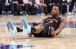A presença de OG Anunoby em perigo enquanto os Knicks buscam uma vantagem de 3 a 0 sobre o 76ers