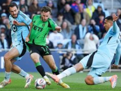 Austin e Minnesota marcam tarde, mas empatam em 2 a 2