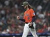 O lance sem sucesso de Spencer Arrighetti termina em 8º, mas Astros em branco Rangers