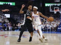 Shai Gilgeous-Alexander empurra Thunder sobre o Spurs para vantagem de 3-2
