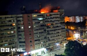 Drone russo cai em prédio de apartamentos na Romênia