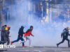 Manifestantes antigovernamentais e confrontos policiais na Bolívia
