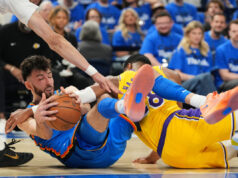 Playoffs da NBA: Chet Holmgren lidera o Thunder sobre o Lakers no jogo 1
