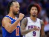 Brunson marca 33 pontos e ajuda Knicks a ter vantagem de 3 a 0 sobre o 76ers