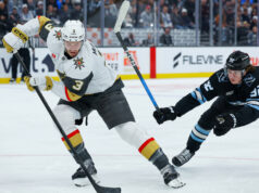Golden Knights derrotam Mammoth no jogo 6 para garantir vaga na segunda rodada