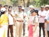 Comissário de Polícia de Cyberabad inspeciona obras de viaduto e passagem subterrânea da junção IIIT em Gachibowli