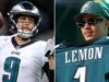 Makai Lemon se torna o primeiro Eagle a usar o número 9 desde que Nick Foles levou a Filadélfia ao seu primeiro título do Tremendous Bowl