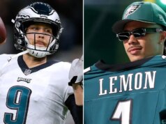 Makai Lemon se torna o primeiro Eagle a usar o número 9 desde que Nick Foles levou a Filadélfia ao seu primeiro título do Tremendous Bowl