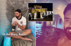 Dentro da mansão de £ 1.300.000 de Rylan Clark em Essex, com piscina coberta de cair o queixo e vizinho famoso